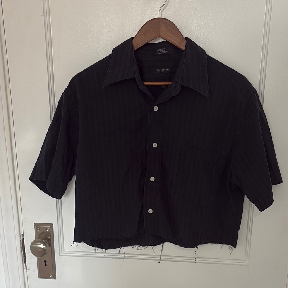 Covington Black Casual Button Down Shirt